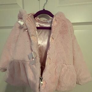Adorable Pink Fleece Kids Jacket